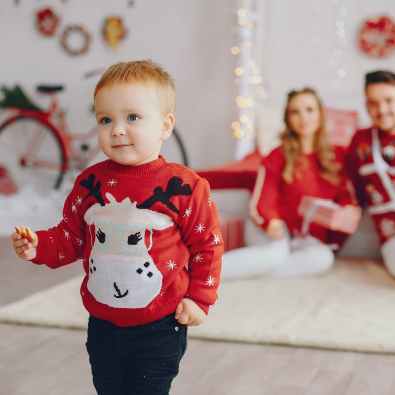 Baby boy and clearance girl matching christmas outfits