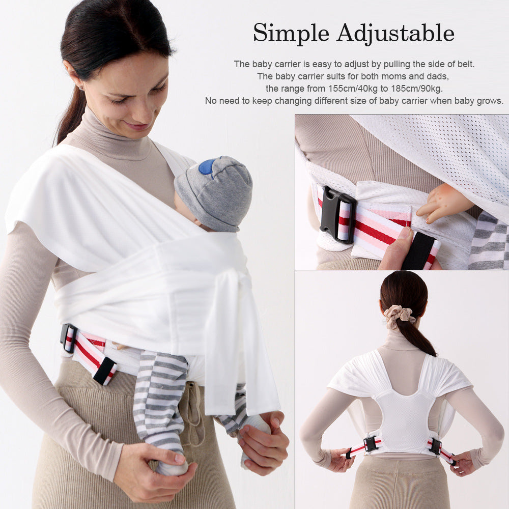 Newborn Baby Wrap Carrier Sling – Buckle Style, Easy to Wear for All Caregivers-347