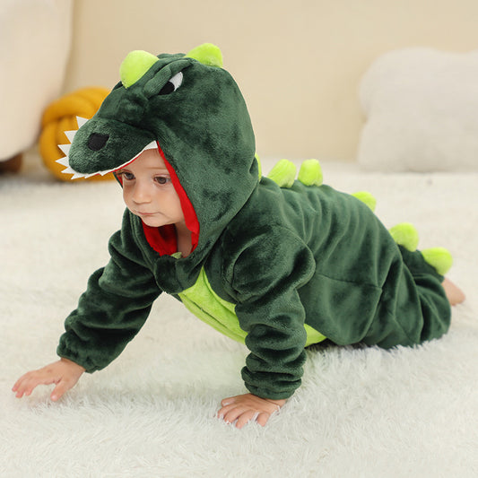 Dinosaur Flannel Onesie Baby Costume-282