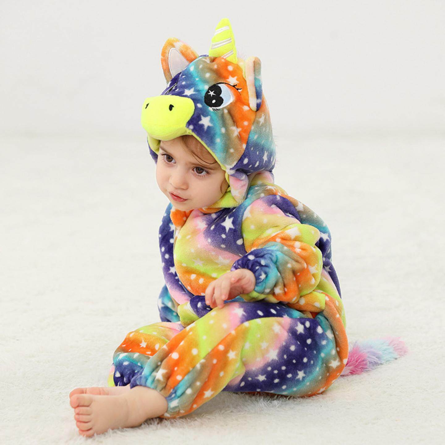 Unicorn Flannel Onesie Baby Costume-285