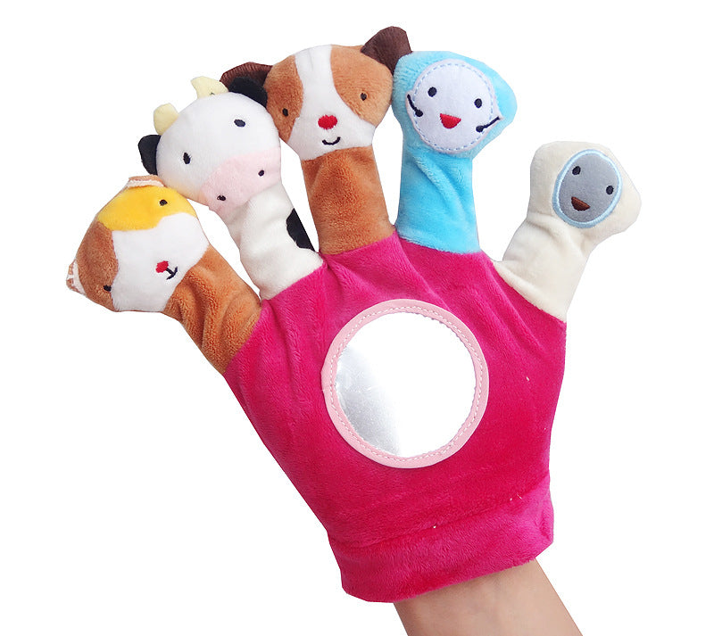 Newborn Animal Finger Puppet Gloves | Set of 2 | Sensory Play for Babies-378