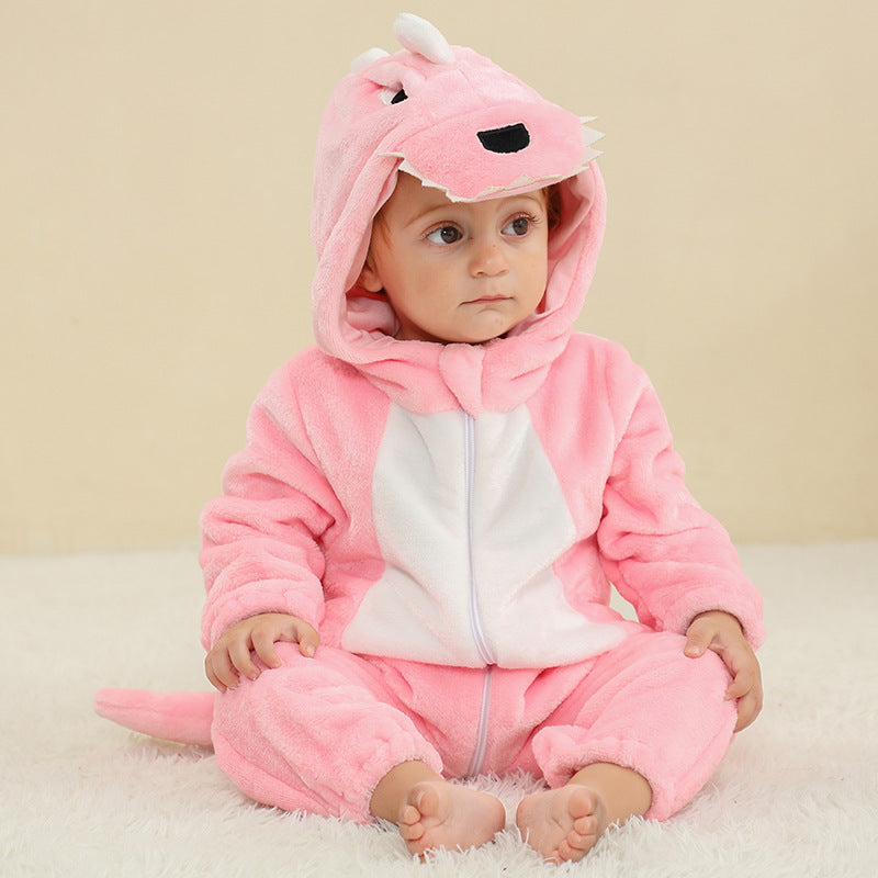 Dinosaur Flannel Onesie Baby Costume-282