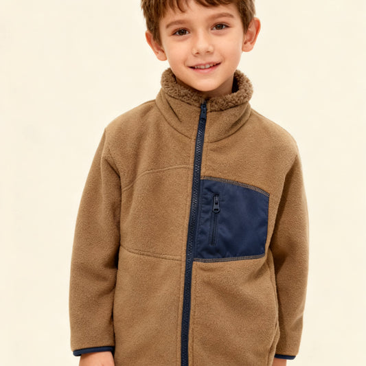 Parents & Kids Matching Fleece Winter Jacket | Double-Sided Plush-110