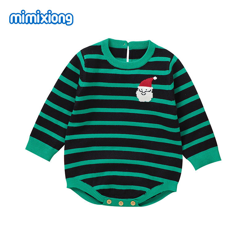 Baby Christmas Knit Onesie-494