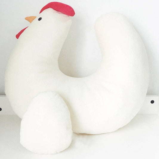 2-in-1 Rooster Nursing Pillow for Breastfeeding & Baby Tummy Time | Removable Cover -27