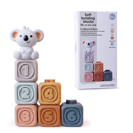 Baby Stacking Sensor Silicon Toys Set-2