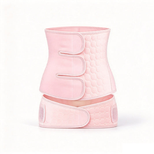 Plus Size Cotton Postpartum Belly & Pelvic Band Set | Up to 287 lbs
