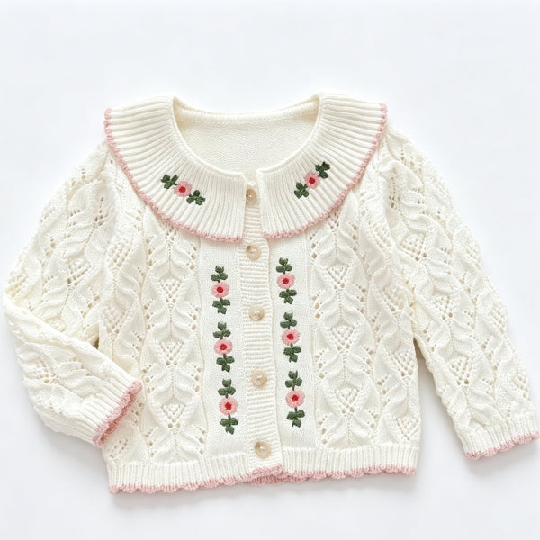 Baby Girl 100% Cotton Knit Cardigan / Shorts / Onesie-536