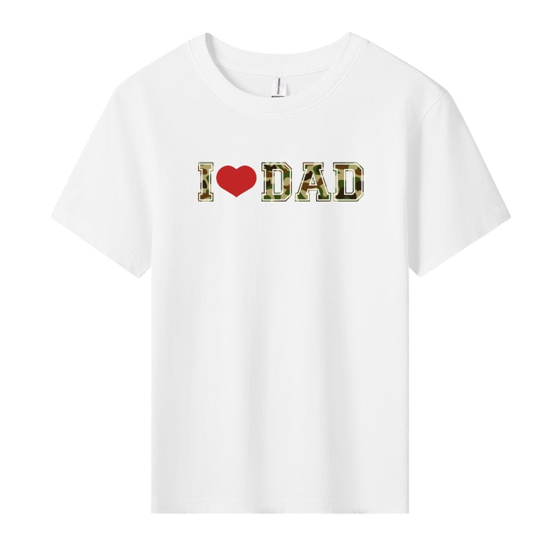 "I ❤️ DAD" Kids T-Shirt | Dad & Kids Matching Set | Ages 3.5-9