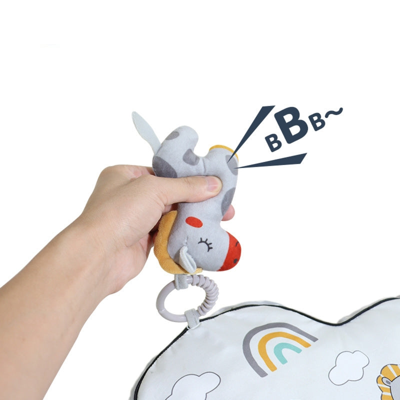 Baby Tummy Time Pillow with Detachable Sensory Toys | 30° Anti-Reflux Support for Gas Relief & Head Lifting 0-6M -21