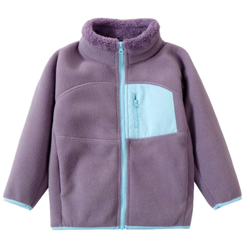 Parents & Kids Matching Fleece Winter Jacket | Double-Sided Plush-110
