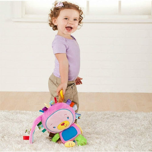 Baby Soothing Sensory Taggy Plush Doll | Soft Stuffed Animal Lovey for Newborns & Infants