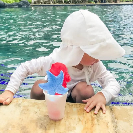 Baby & Toddler Sun Hat UPF 50+ | Adjustable Wide Brim Beach Bucket Hat