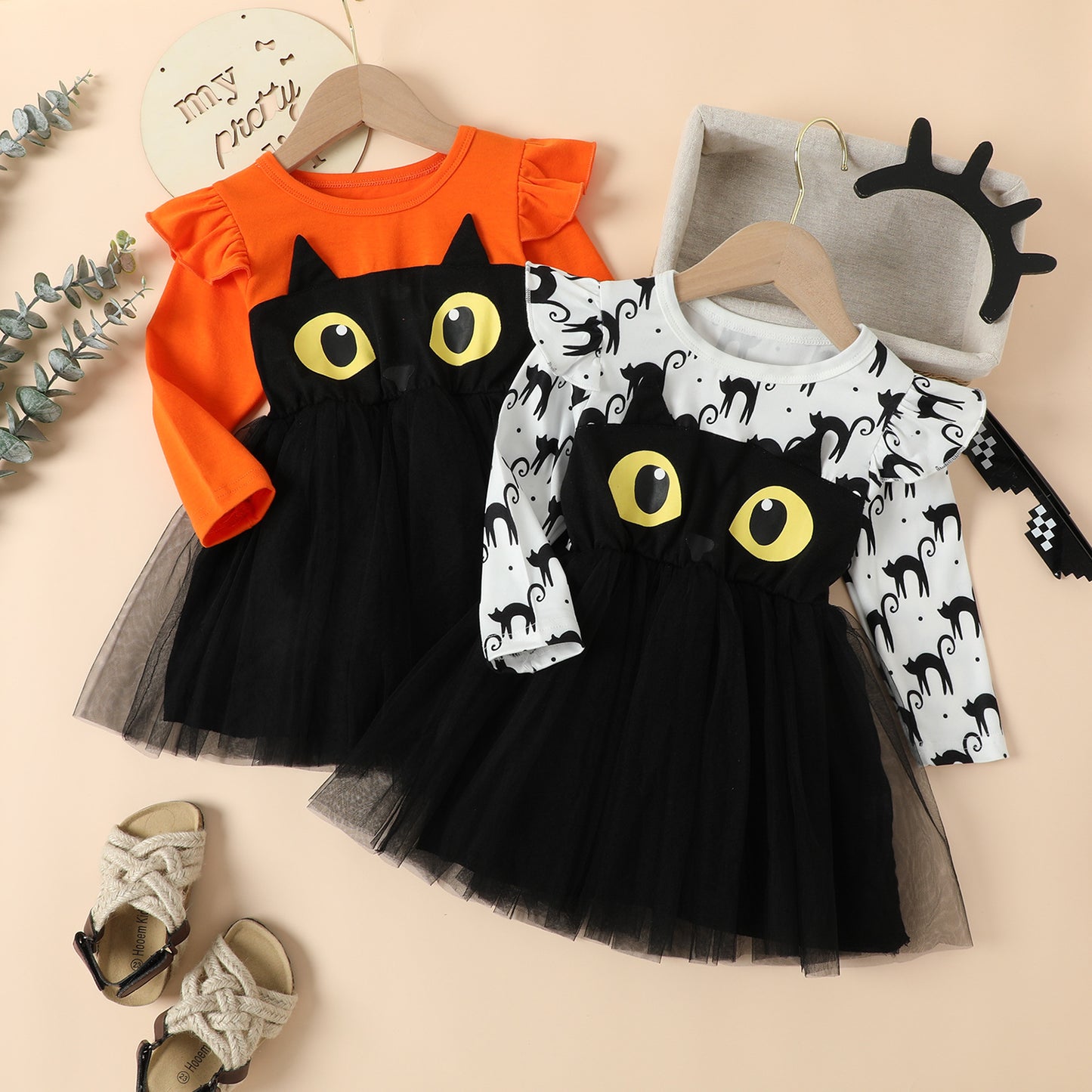 Girl Halloween Tulle Dress | Princess Costume-416