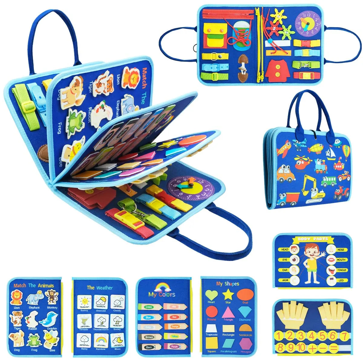 Baby Cloth Busy Book Early Learning Toy-271