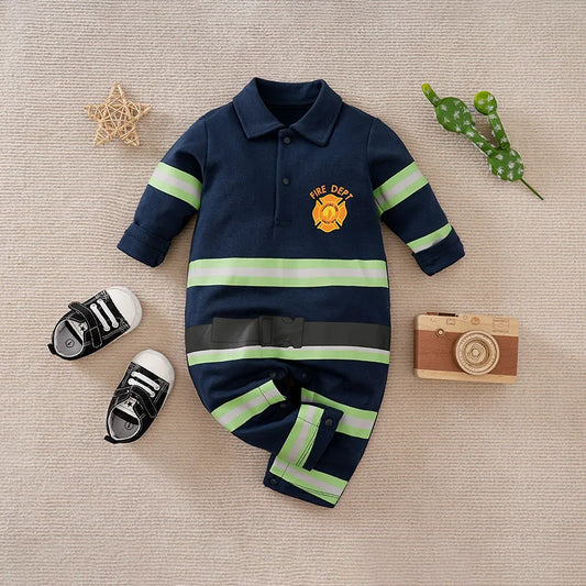Fireman Baby Halloween Costume Onesie-480