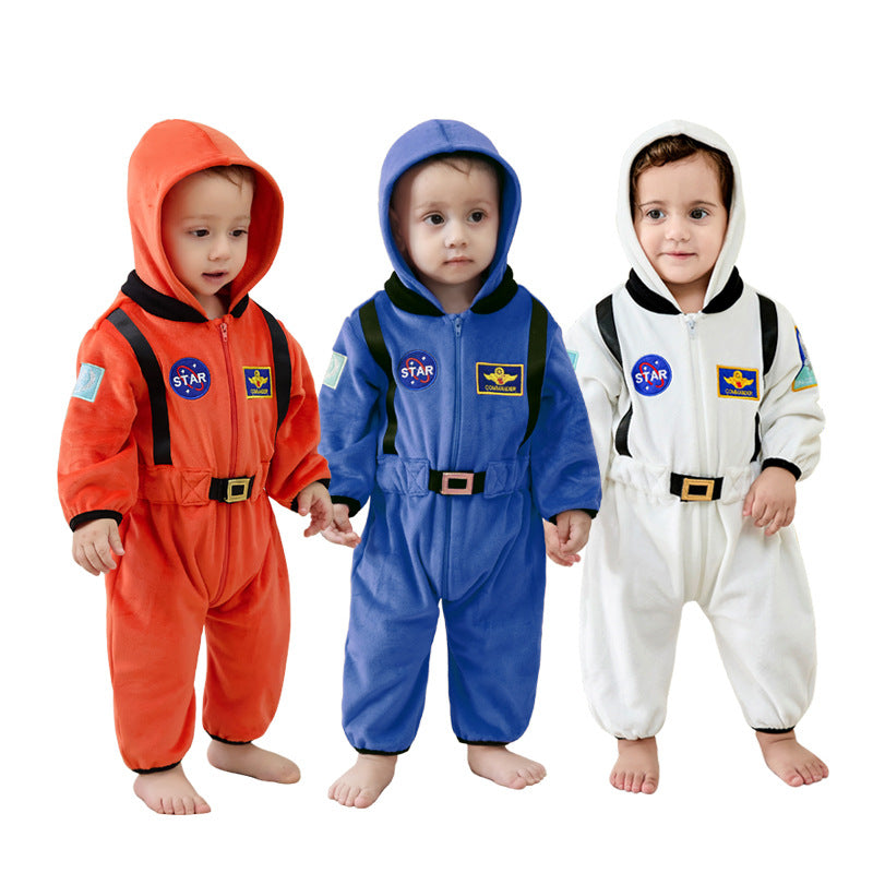 Baby Astronaut Space Suit Flannel Onesie Costume with Hood – 147