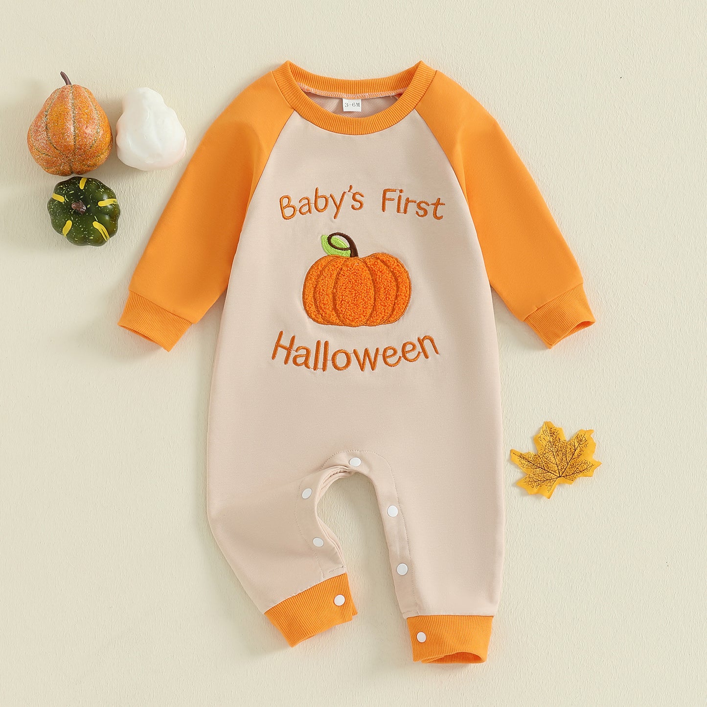 "My First Halloween" Baby Embroidered Sweatshirt Onesie-353
