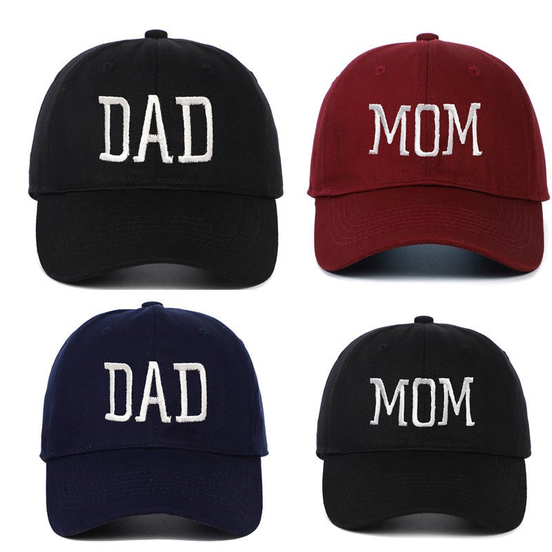 DAD MOM Embroidered Cap: Pregnancy Announcement for New Parents-538