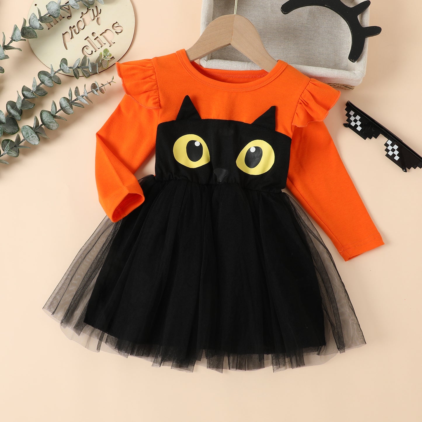 Girl Halloween Tulle Dress | Princess Costume-416