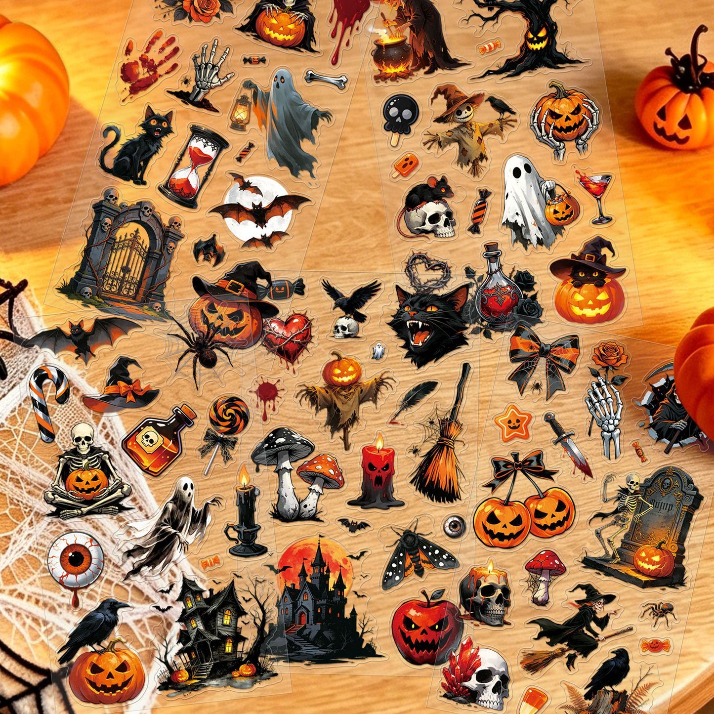 50 Unique Halloween Stickers Pack For Kids | No Duplicates