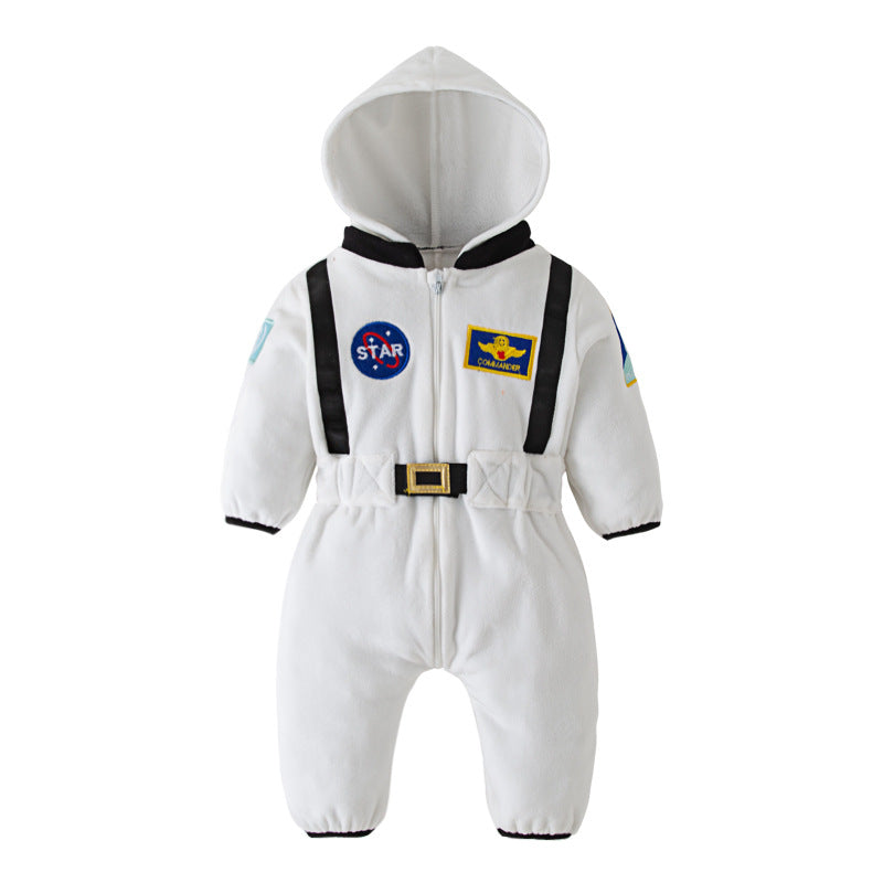 Baby Astronaut Space Suit Flannel Onesie Costume with Hood – 147