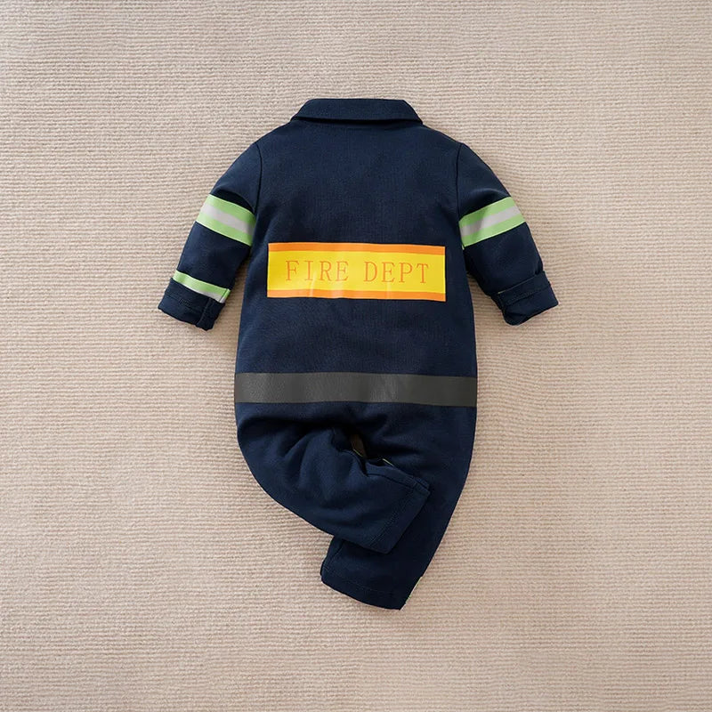 Fireman Baby Halloween Costume Onesie-480