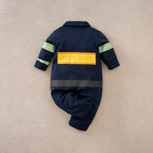 Fireman Baby Halloween Costume Onesie-480