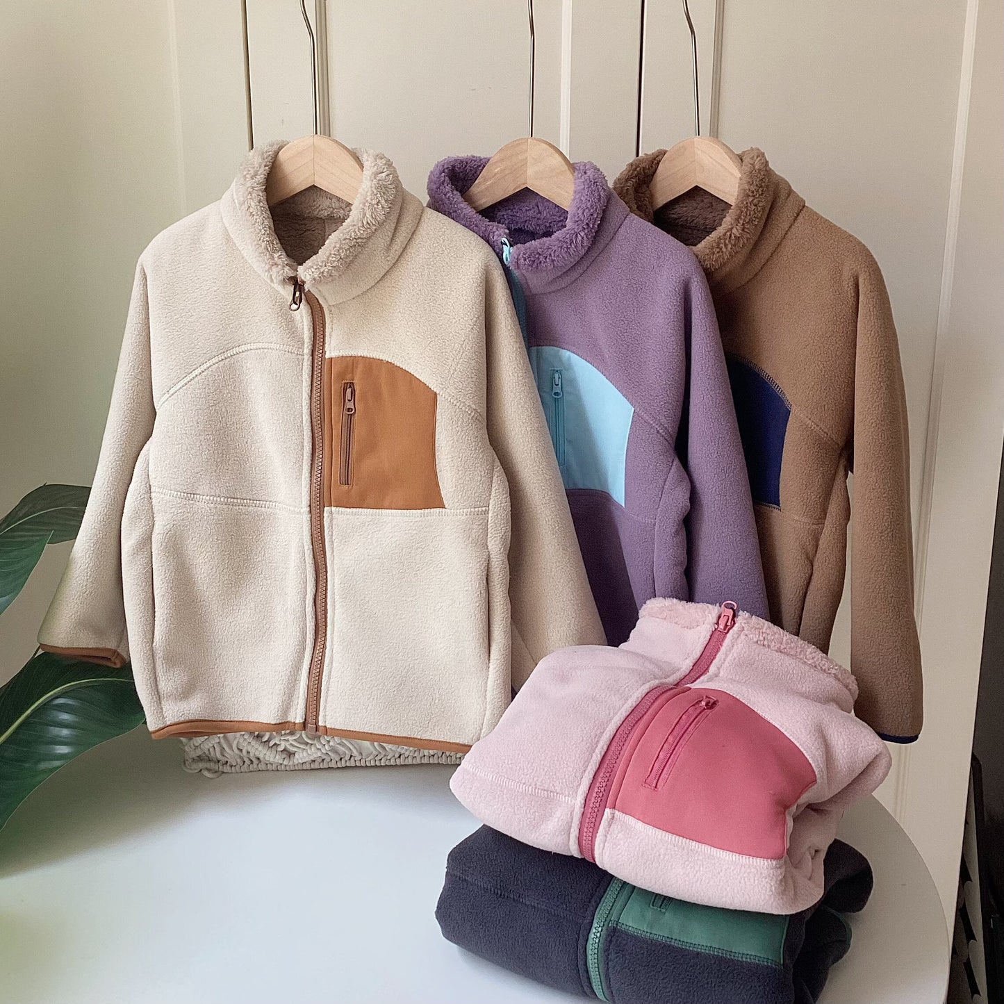 Parents & Kids Matching Fleece Winter Jacket | Double-Sided Plush-110