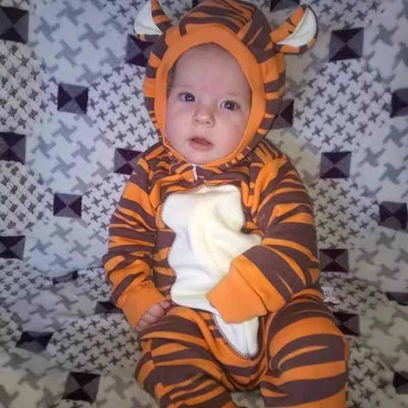 Baby Tiger Costume Hooded Onesie – 100% Cotton A-Class-352