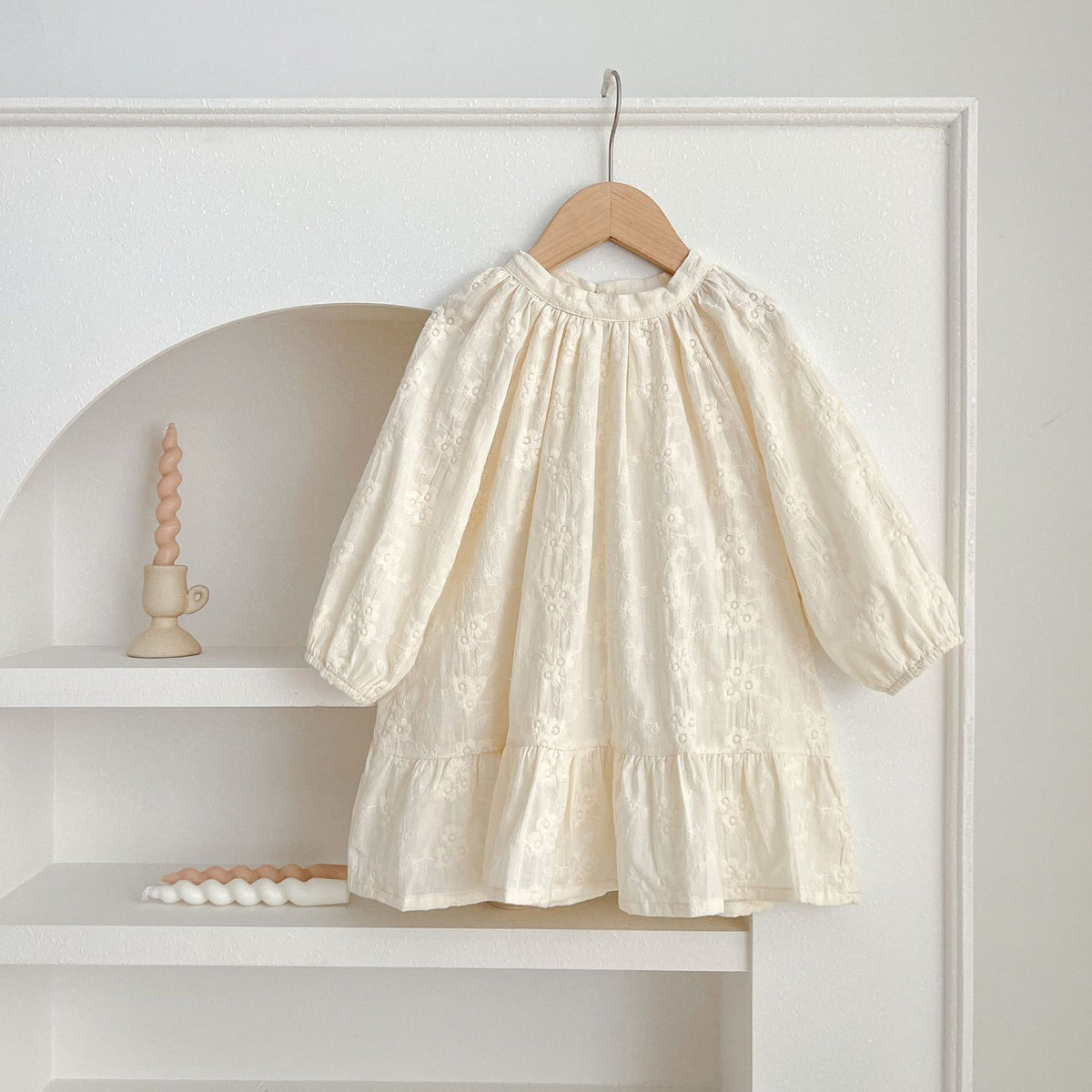 French Embroidered Dresses and Onesie for Baby Sisters-479