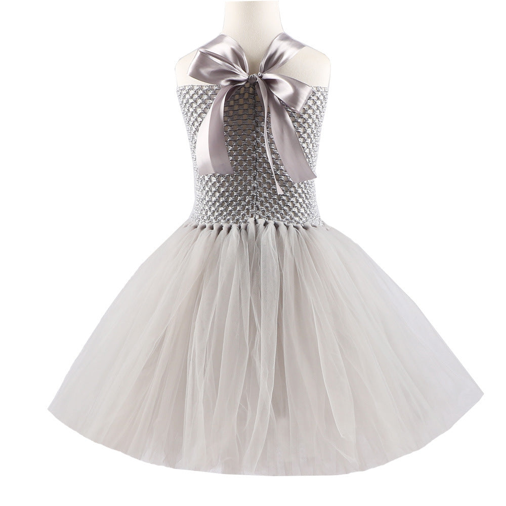 Clown Halloween Costume Tulle Princess Dress-327