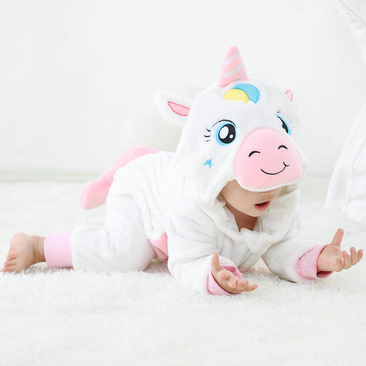 Unicorn Flannel Onesie Baby Costume-285