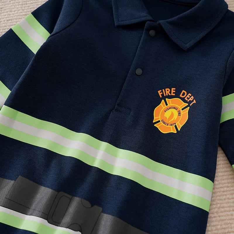 Fireman Baby Halloween Costume Onesie-480