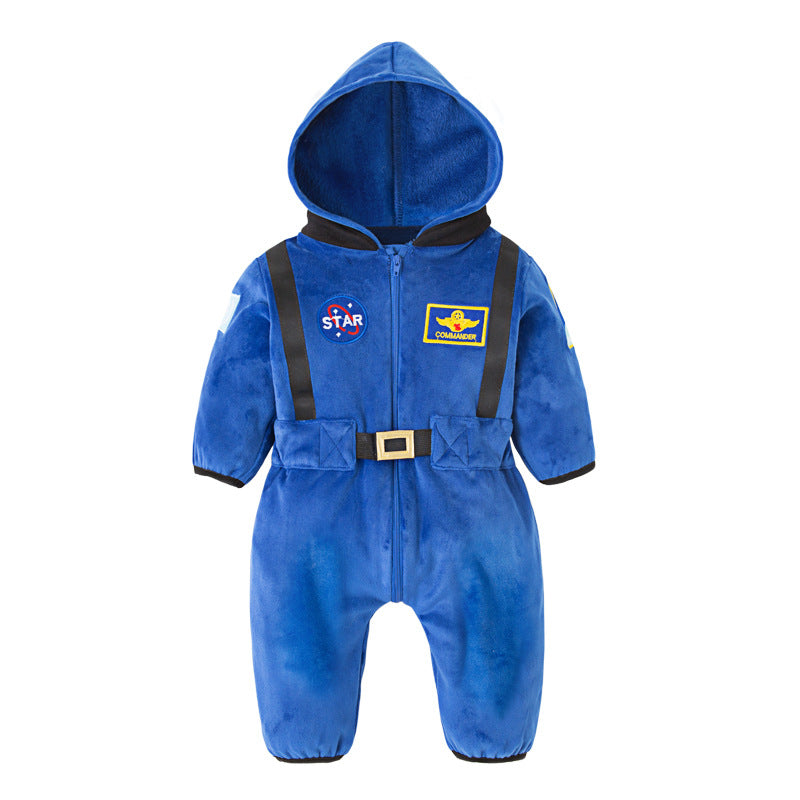 Baby Astronaut Space Suit Flannel Onesie Costume with Hood – 147