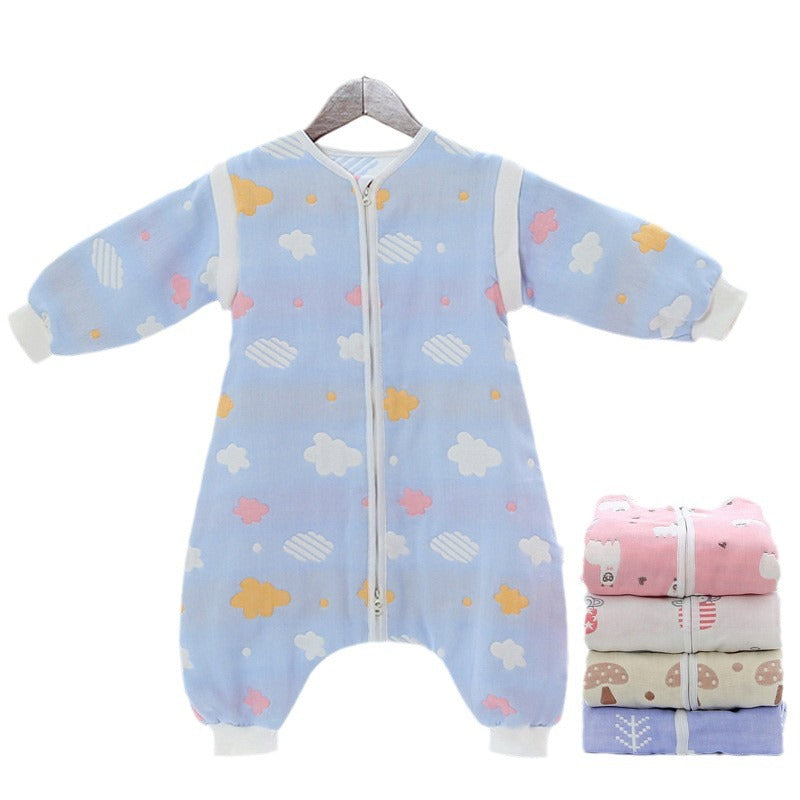 Children Detachable Sleeve Sleepbag 6 Layers Cotton 1.0TOG-56