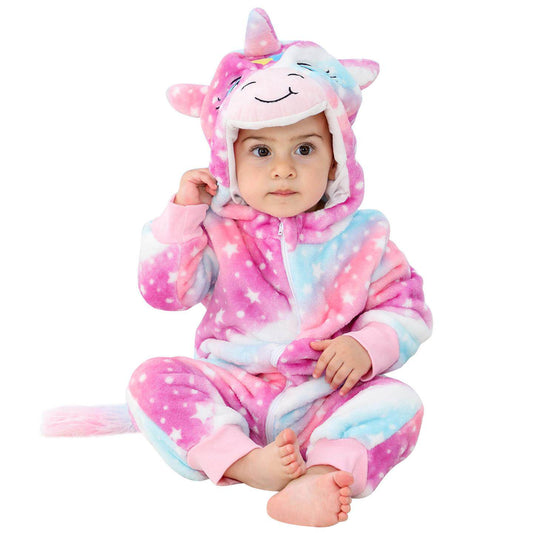 Unicorn Flannel Onesie Baby Costume-285