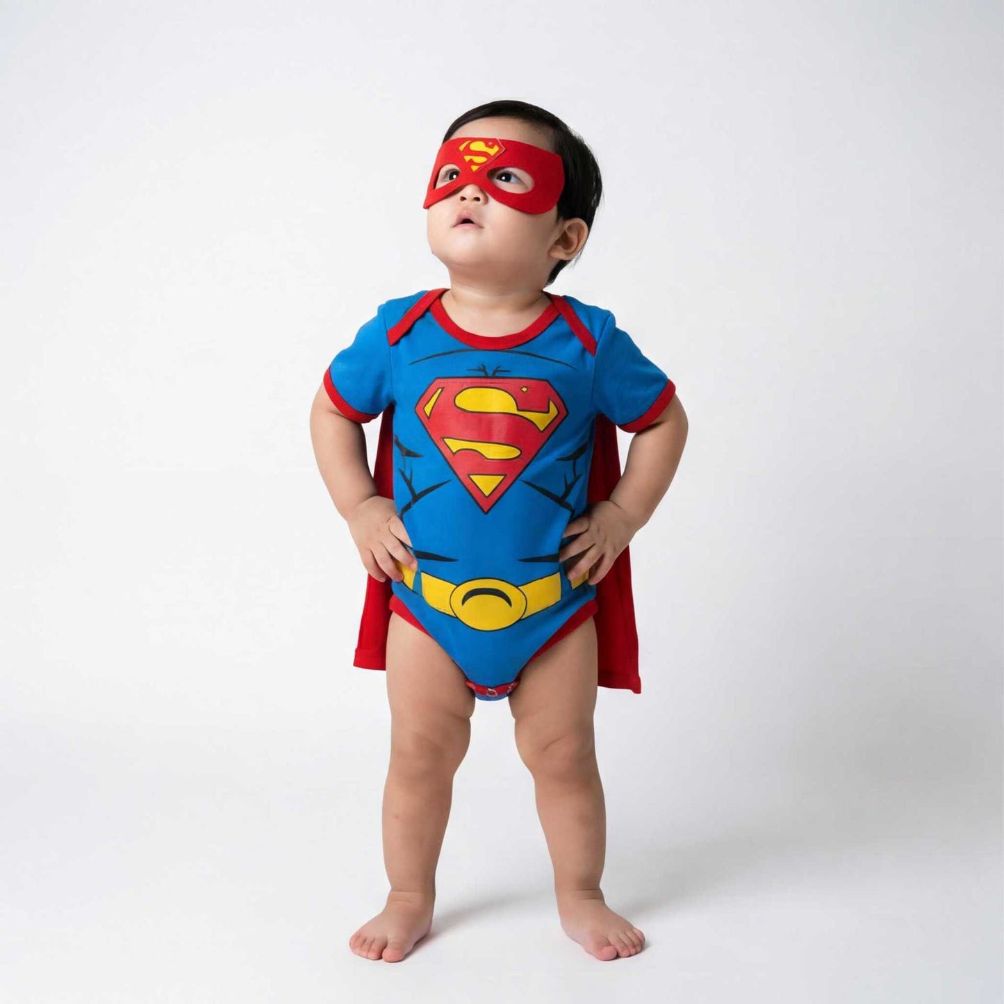 【Pre-Order】Superman Baby Costume Infant Onesie Romper Halloween Outfit Superhero Bodysuit Cape -131