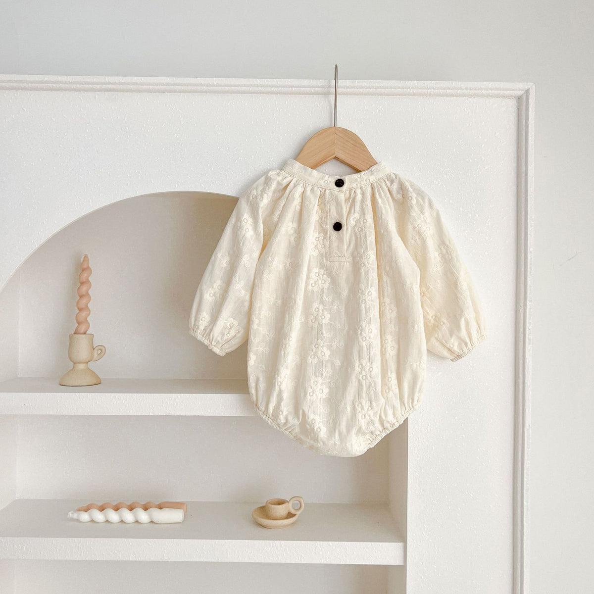 French Embroidered Dresses and Onesie for Baby Sisters-479