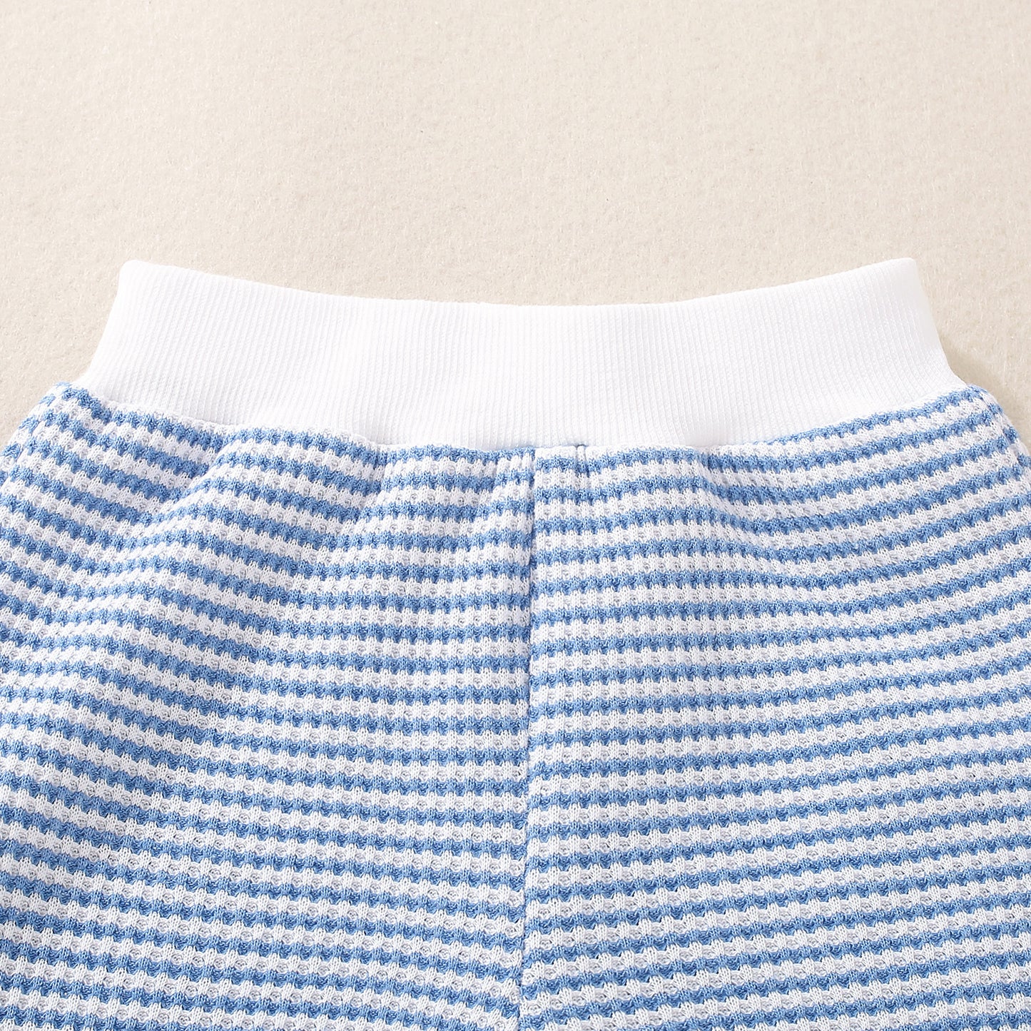 Unisex Baby Outfit: Independence Day Waffle Weave Shirt and Shorts-438