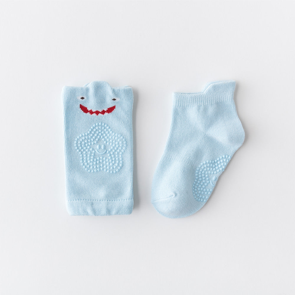 Baby Crawling Knee Pads & Non-Slip Socks Set| 0–3 Years