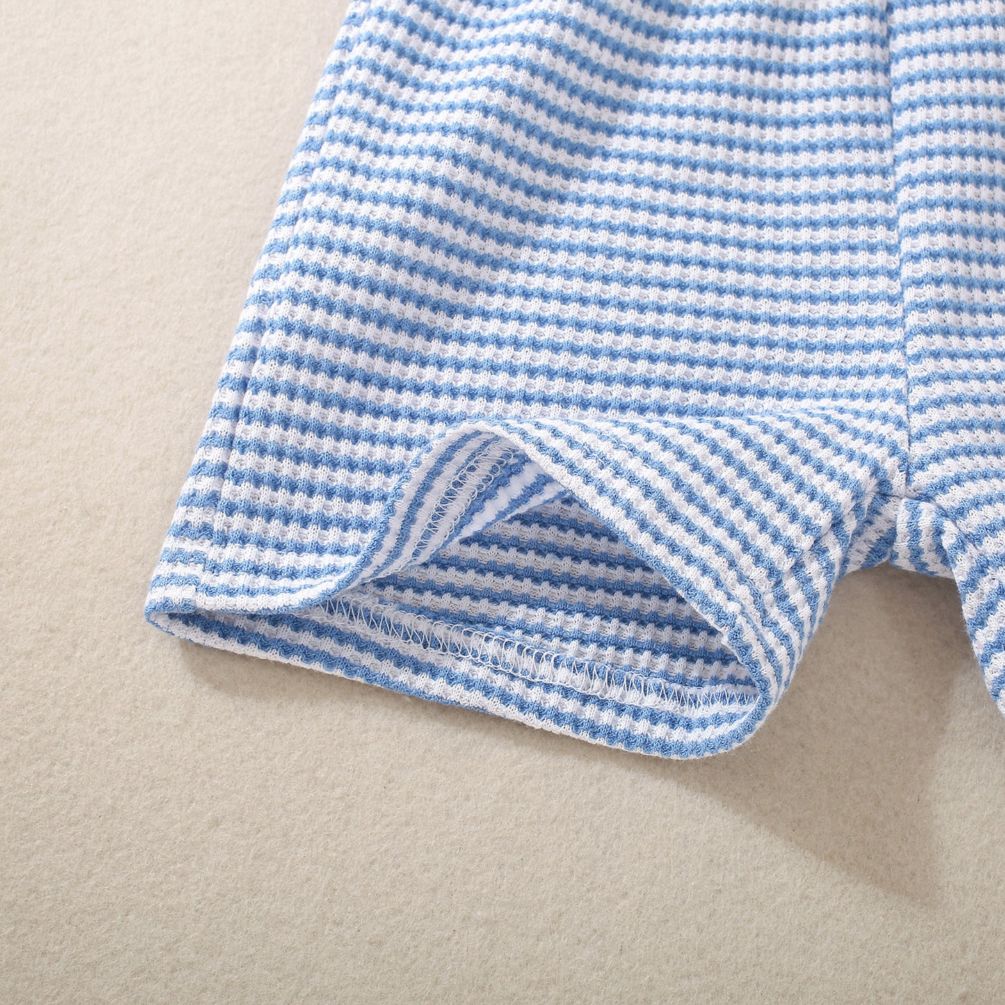 Unisex Baby Outfit: Independence Day Waffle Weave Shirt and Shorts-438