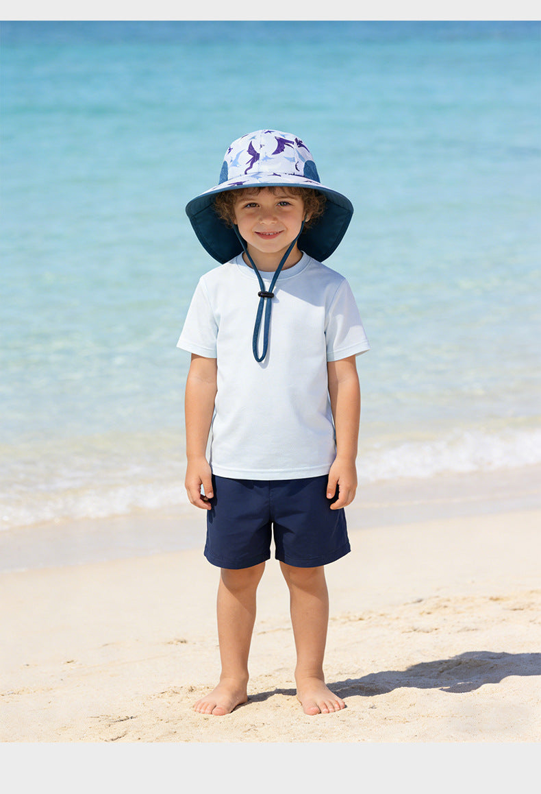 UPF 50+ Children's Outdoor Sun Hat -3 | Wide Brim Baby & Kids Cap-3