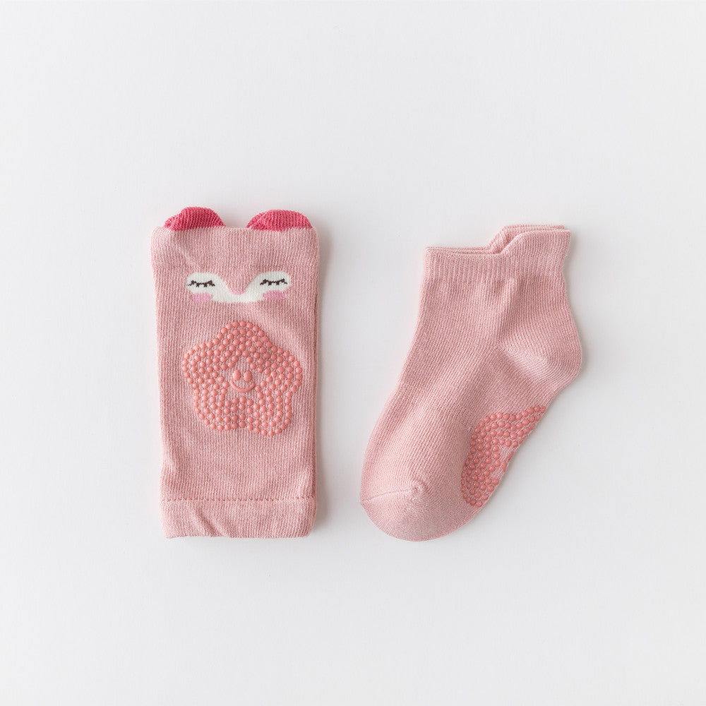 Baby Crawling Knee Pads & Non-Slip Socks Set| 0–3 Years