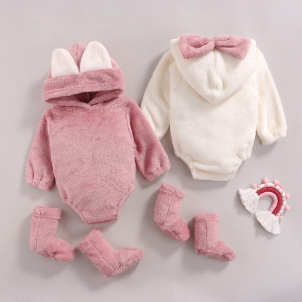 Baby Girl Cat Ears Bow Romper Costume Outfit-154