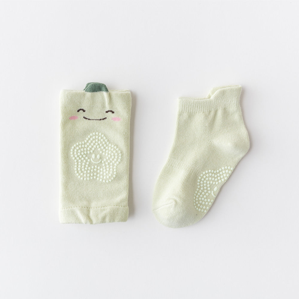 Baby Crawling Knee Pads & Non-Slip Socks Set| 0–3 Years