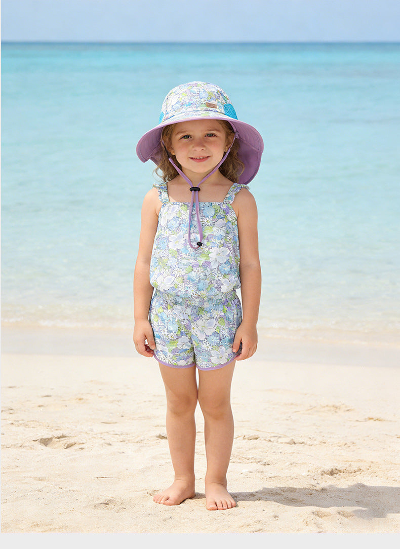 UPF 50+ Children's Outdoor Sun Hat -3 | Wide Brim Baby & Kids Cap-3