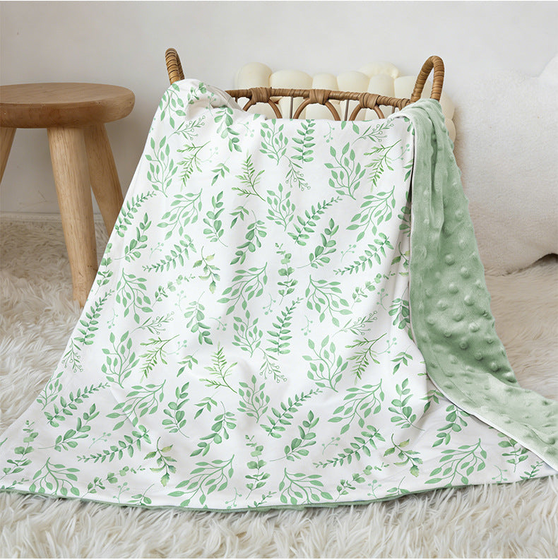 Double-Sided Fleece Baby Blanket-363