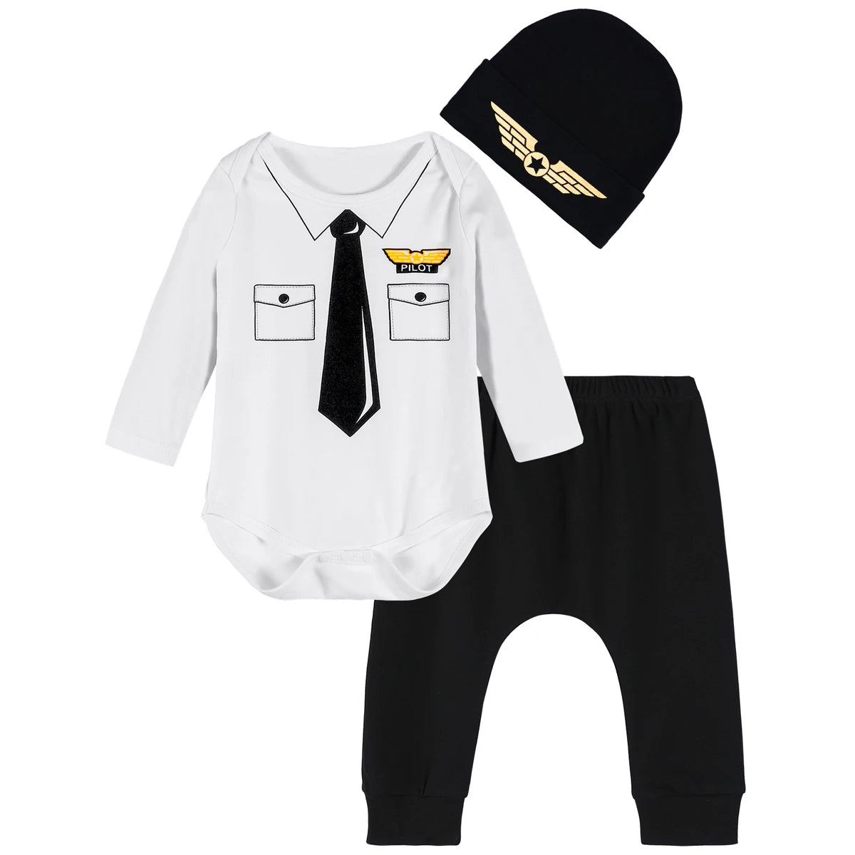 Halloween Outfit Baby Bodysuit Pants Hat 3PCS-482
