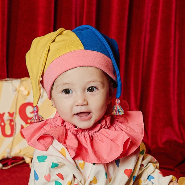 Baby Halloween Costume – Colorful Hearts Clown Romper With Hat-109